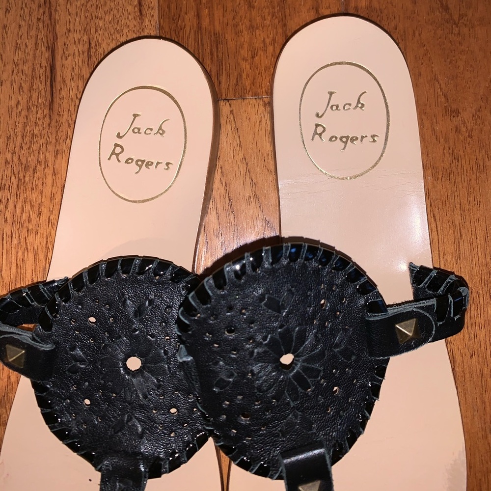 Jack Rogers Georgica black sandals